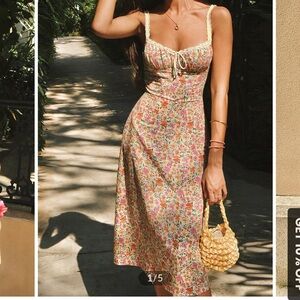 Floral midi dress NWT!